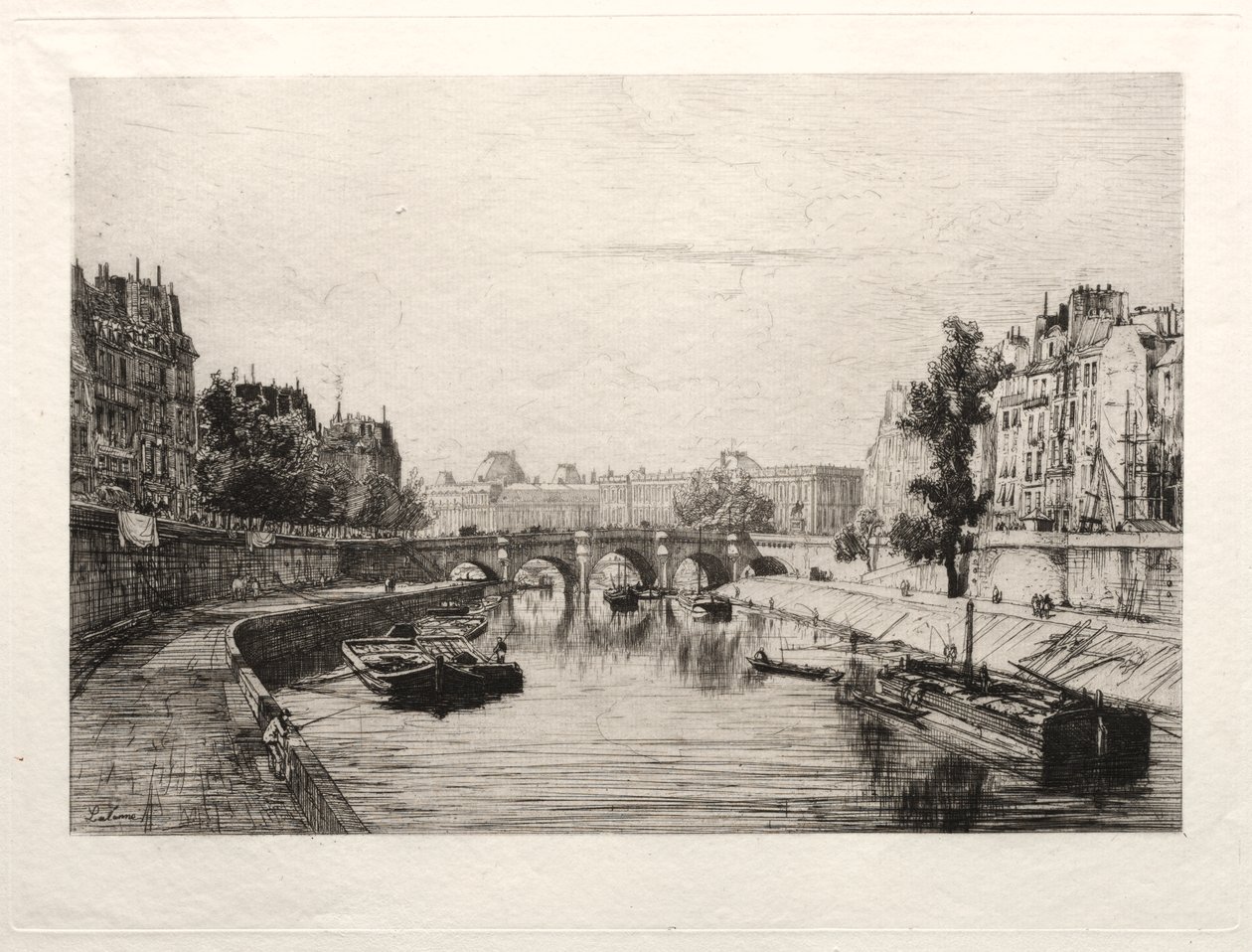 Kilátás a Pont St. Michel felől alkotó: Maxime Lalanne