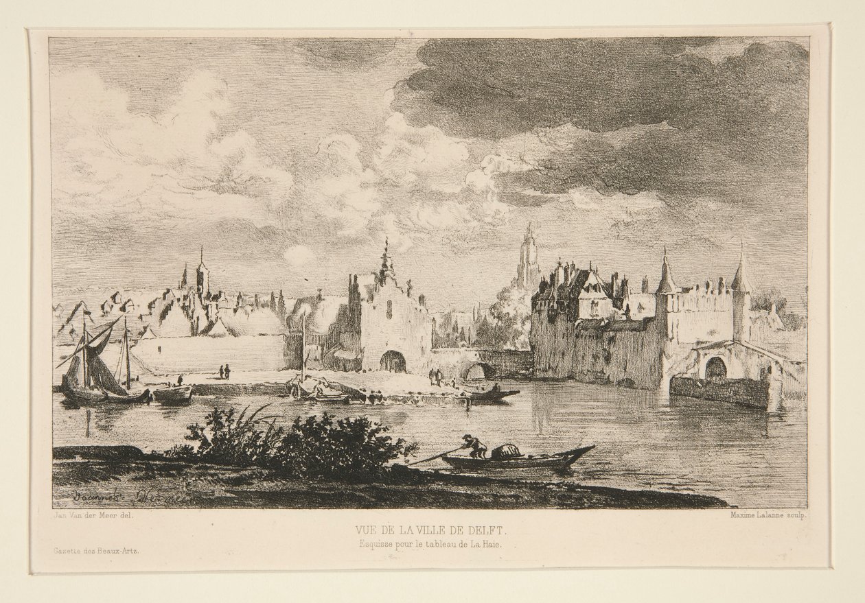 Vue de la ville de Delft (Kilátás Delft városára) alkotó: Maxime Lalanne