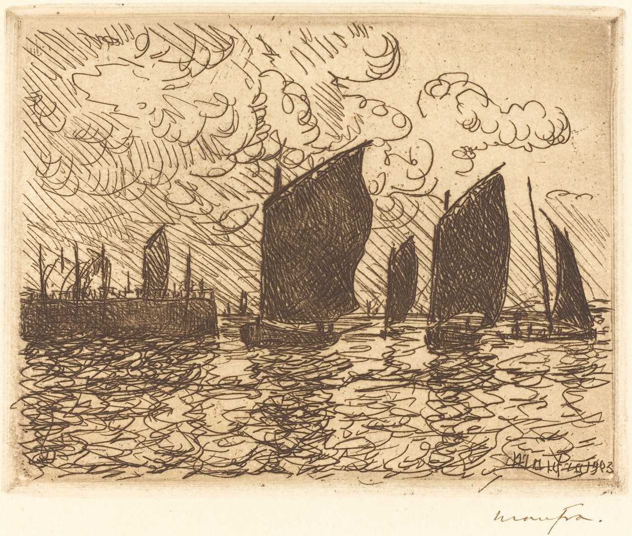 A csónakok visszatérése alkotó: Maxime Maufra