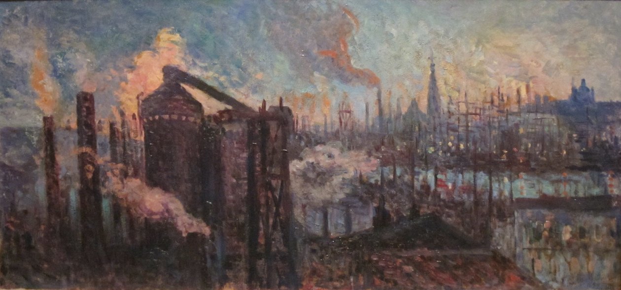Grand Ville iparosok alkotó: Maximilien Luce