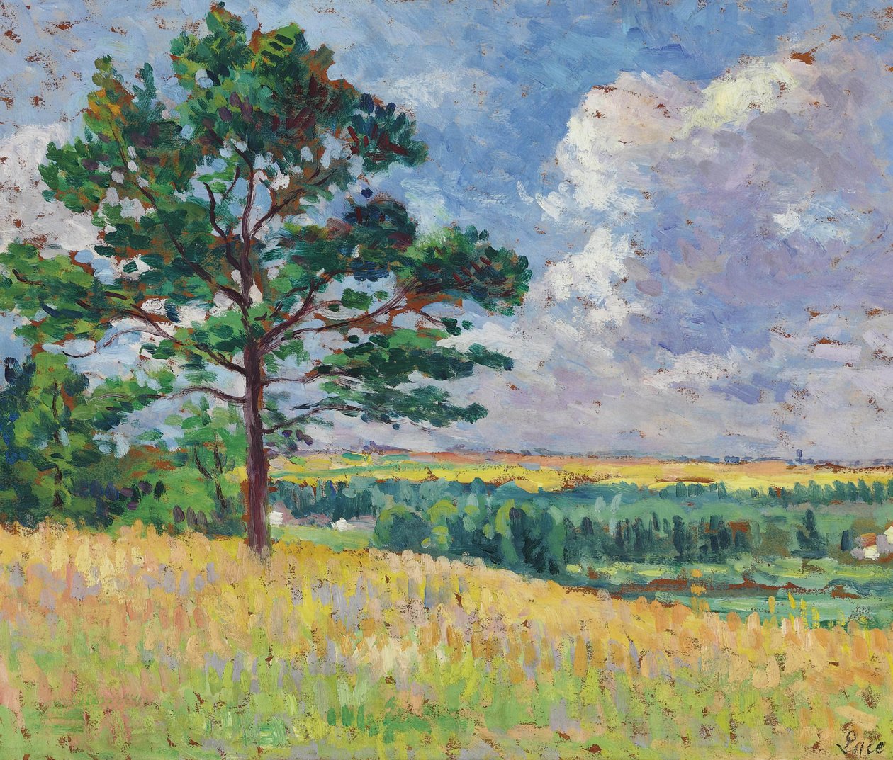  Tájkép Merevillen közelében alkotó: Maximilien Luce