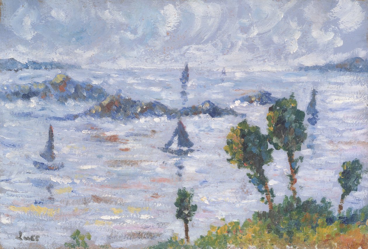 Tájkép Kermousterben alkotó: Maximilien Luce
