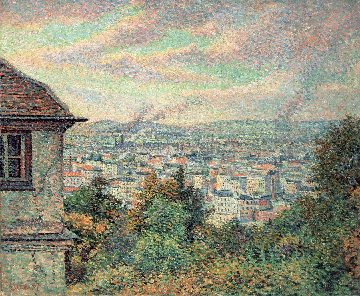 Párizs, kilátás a Montmartre-ra alkotó: Maximilien Luce