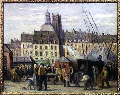 A halpiac, Dieppe, 1930 alkotó: Maximilien Luce