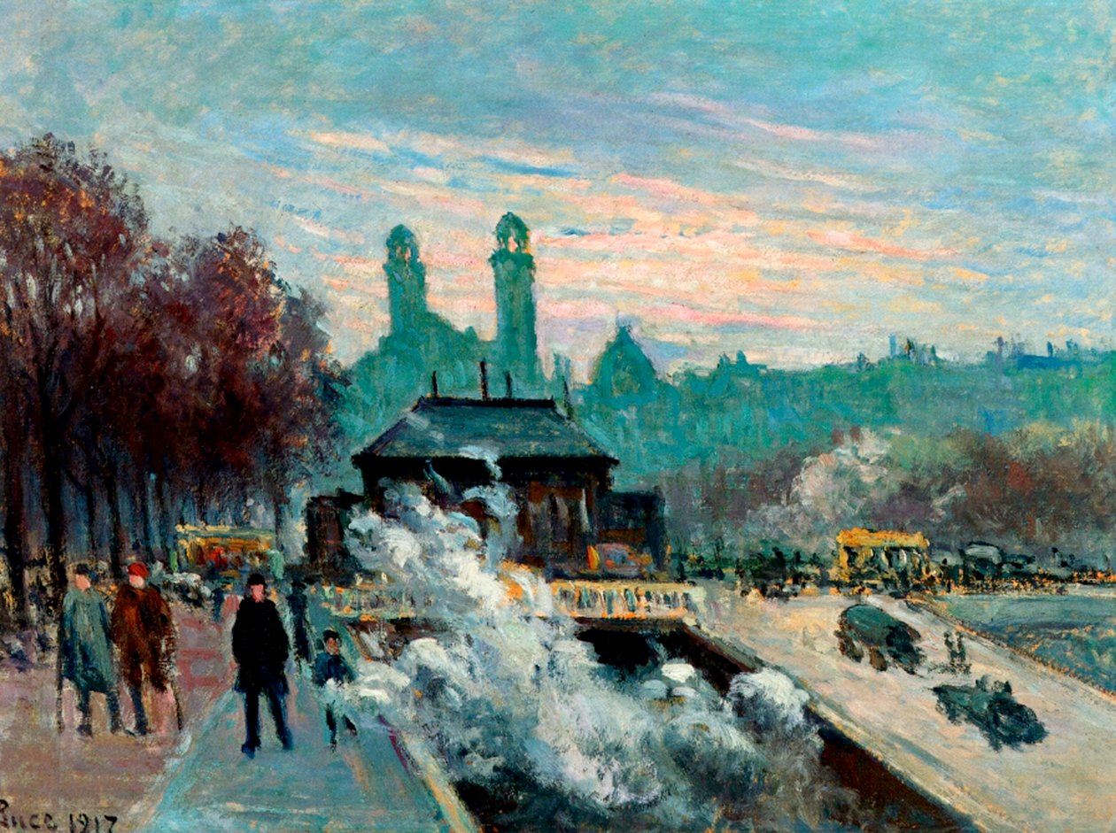 Trocadero, Párizs, 1917 alkotó: Maximilien Luce