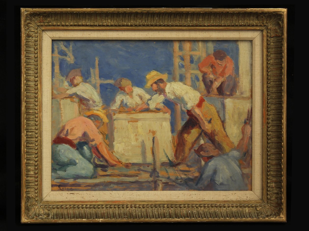 Munkások, 1910 alkotó: Maximilien Luce