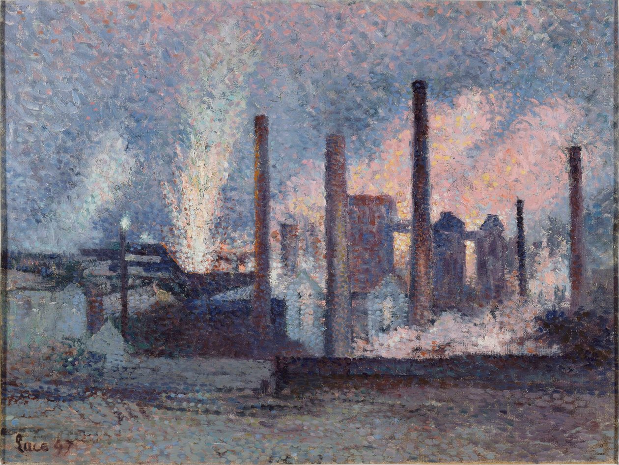 Charleroi-i acélművek A charleroi-i acélművek, 1897. alkotó: Maximilien Luce