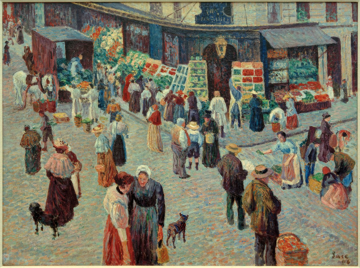 Élelmiszerbolt, Rue des Abbesses alkotó: Maximilien Luce