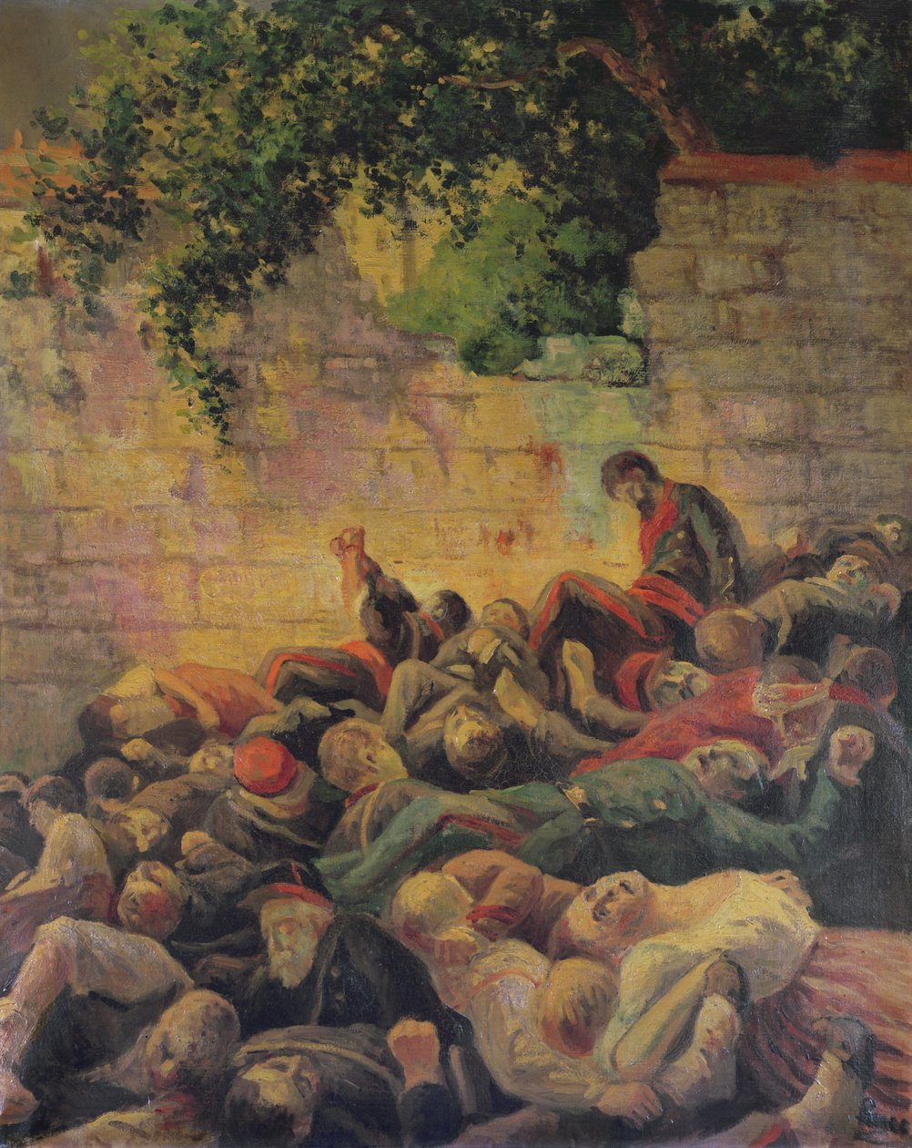 A kommunárok kivégzése a „Mur des Federes”-nél alkotó: Maximilien Luce