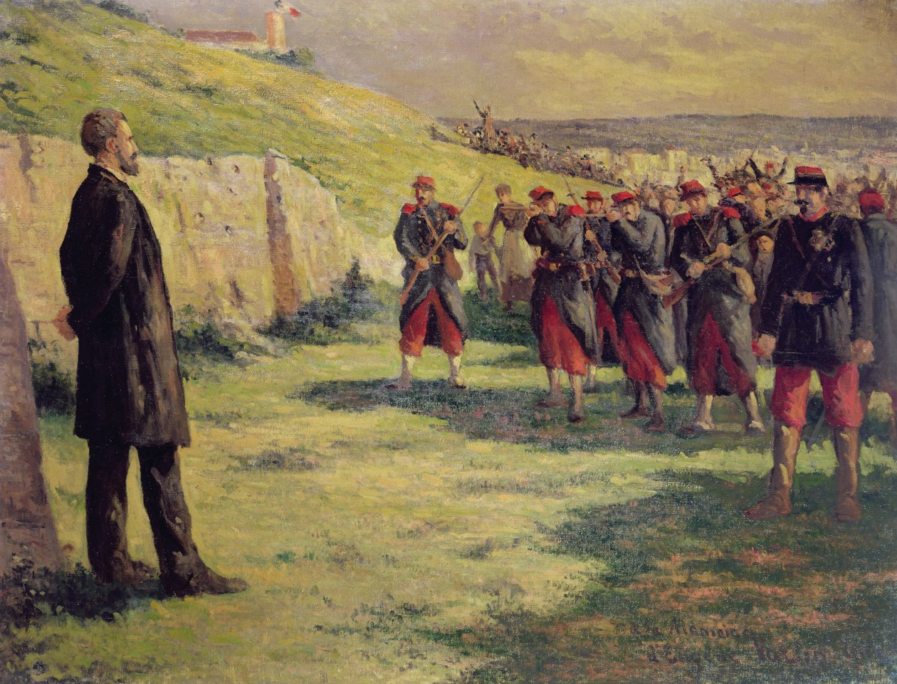 Eugene Varlin lövöldözőosztag, 1918 körül alkotó: Maximilien Luce