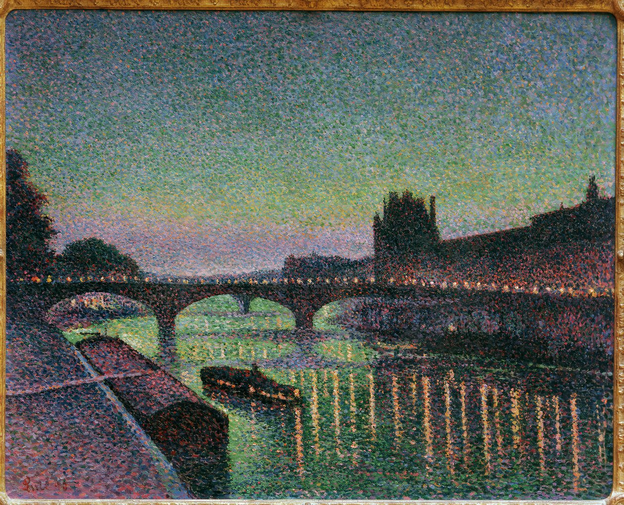 A Louvre és a Caroussel-híd, Éjszakai hatás alkotó: Maximilien Luce