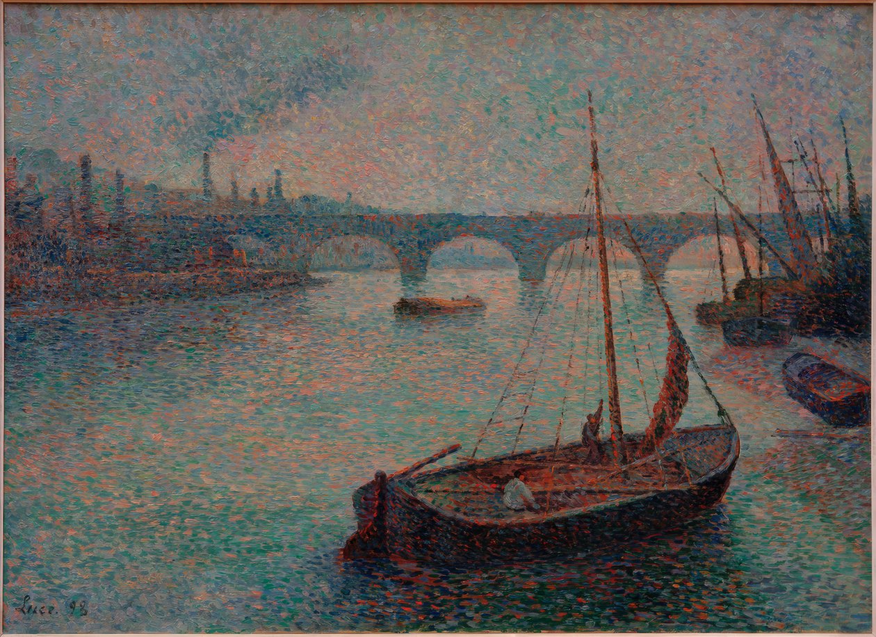 London kikötője alkotó: Maximilien Luce