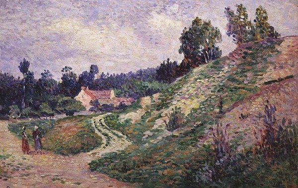 Molineux, Az ösvény a völgyben (olaj, tábla) alkotó: Maximilien Luce