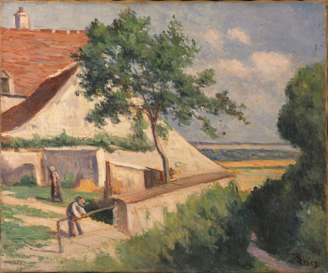 Rolleboise, a templom mögött alkotó: Maximilien Luce