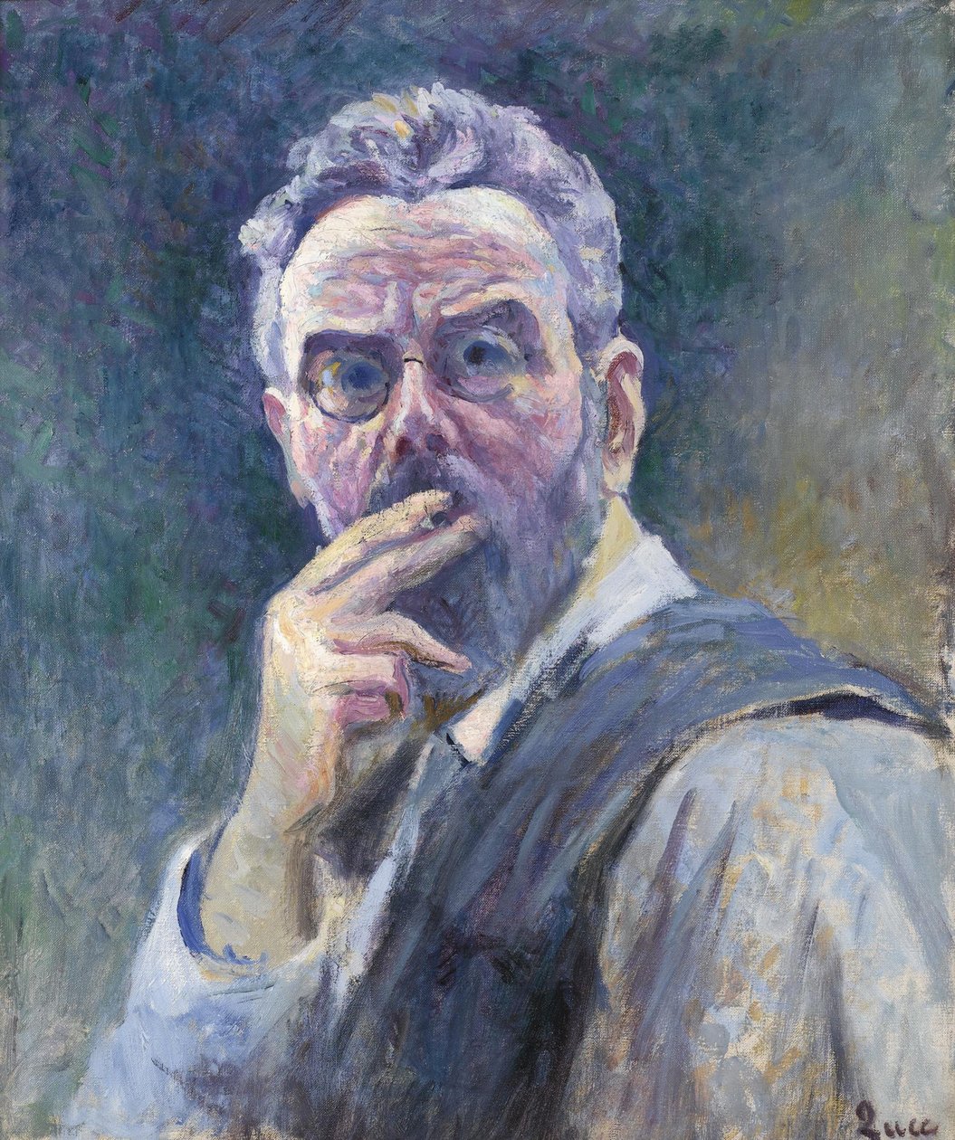 Önarckép cigarettával, c. 1905. alkotó: Maximilien Luce