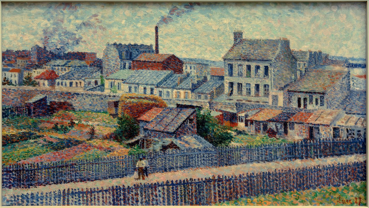Leszállás Montmartre-ban, a Rue Championnetben alkotó: Maximilien Luce