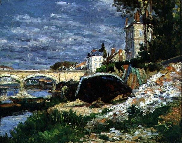A folyó partja alkotó: Maximilien Luce