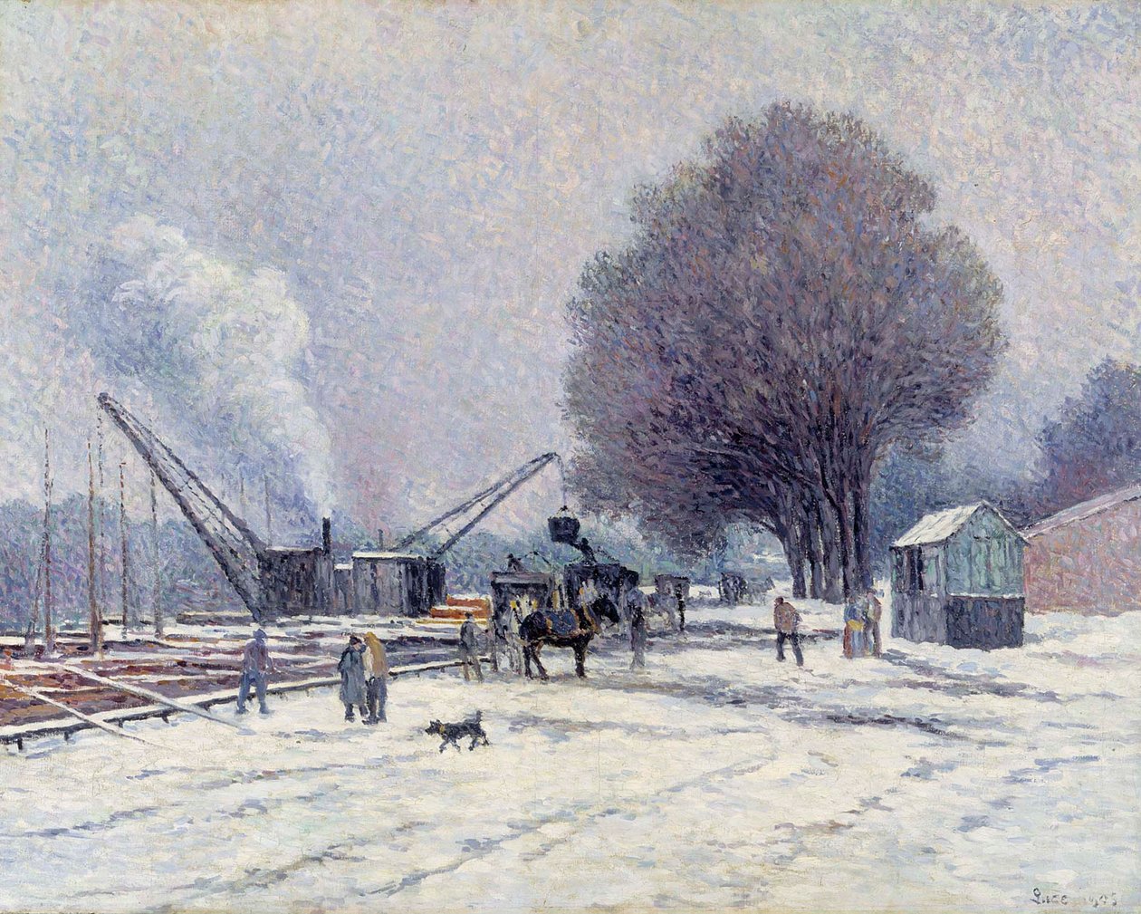 A boulogne-i töltés alkotó: Maximilien Luce