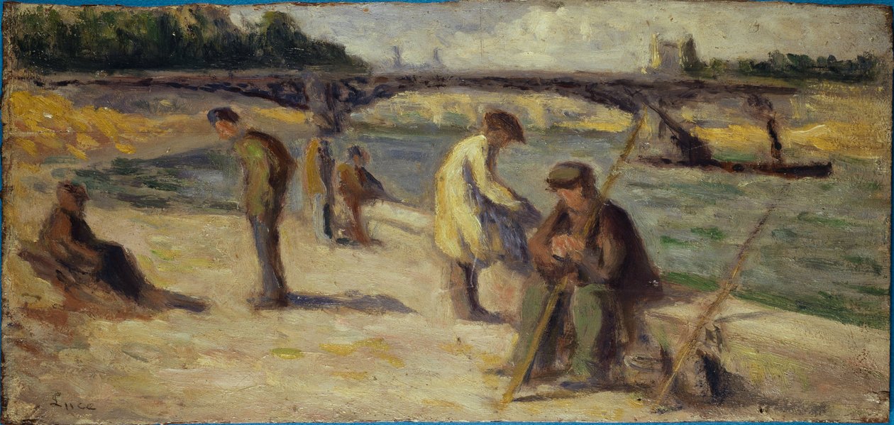 A Quai Malaquais folyópart, 1936 előtt (olaj, fa) alkotó: Maximilien Luce
