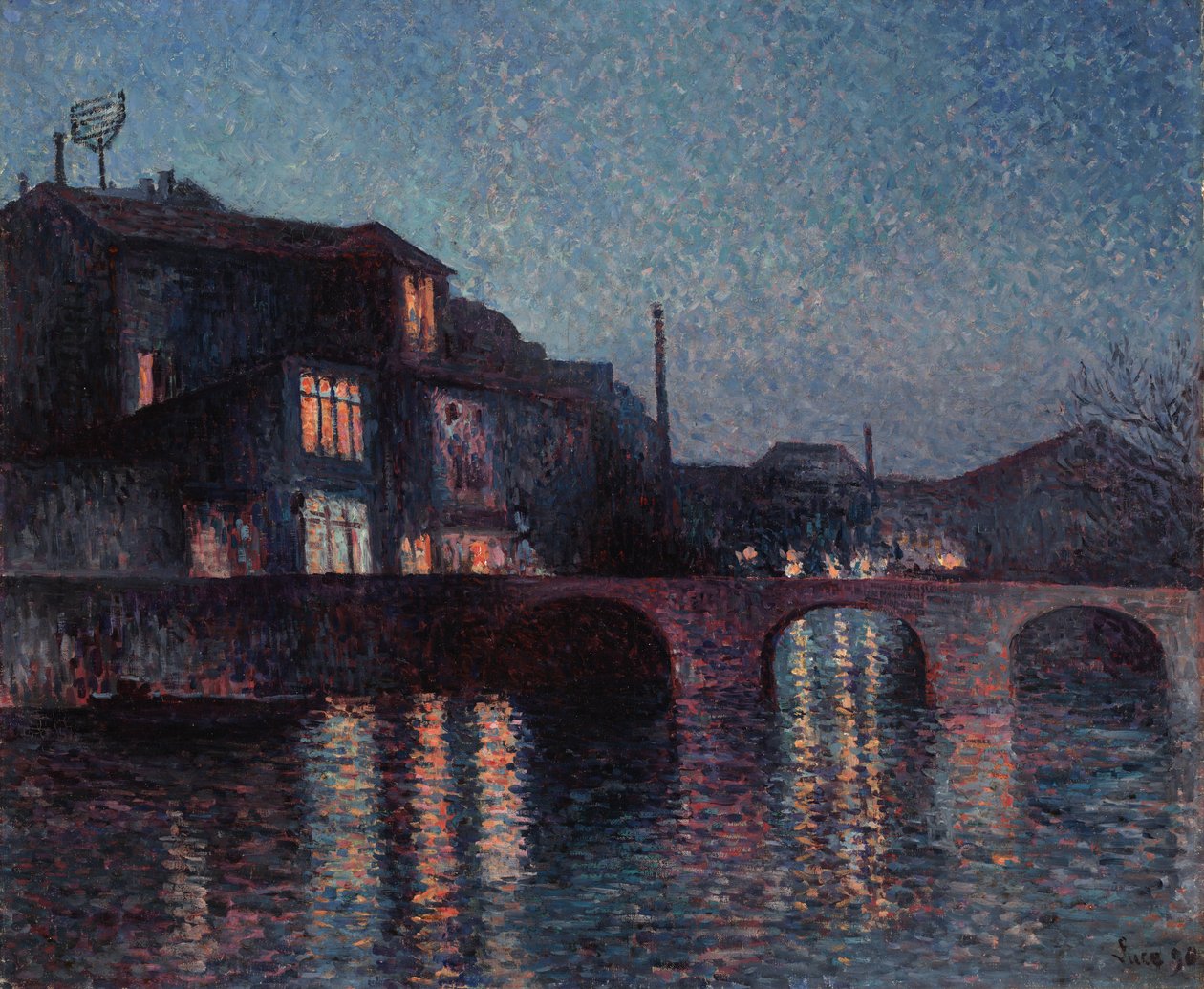 A Sambre folyó Charleroiban, 1896 alkotó: Maximilien Luce