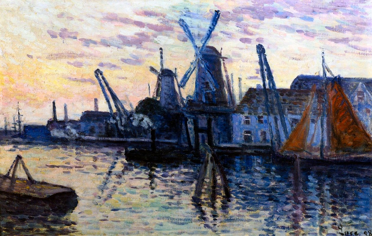 Szélmalmok Hollandiában, 1908 alkotó: Maximilien Luce