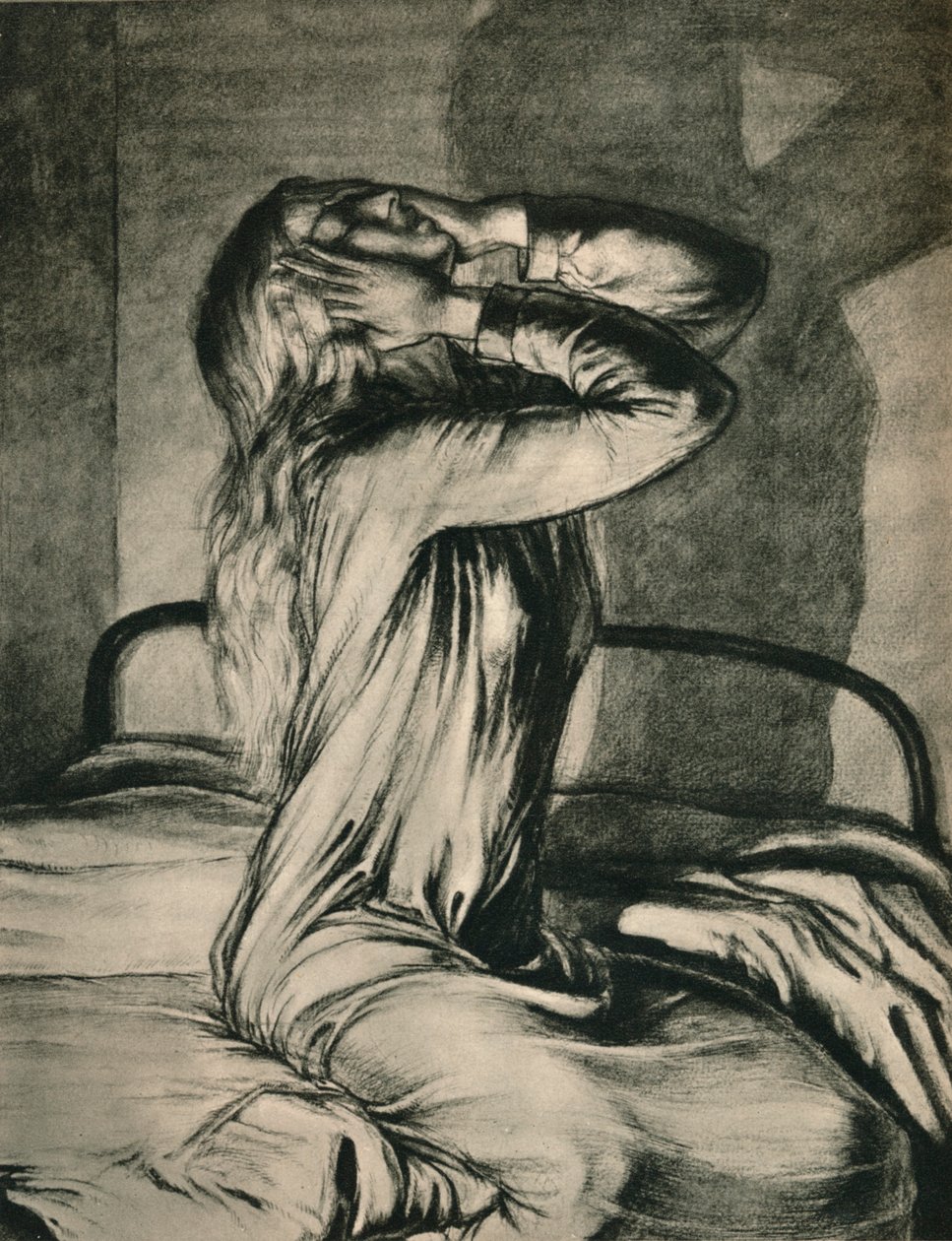 Tanulmány egy lányról, 1910 alkotó: Maxwell Gordon Lightfoot