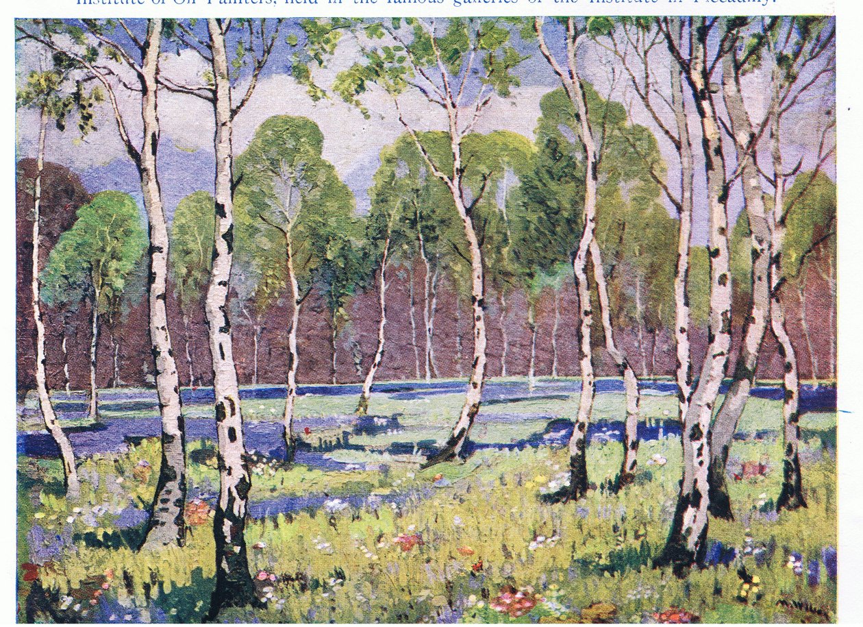 Tavaszi erdő (színes litó) alkotó: May Wilson Preston