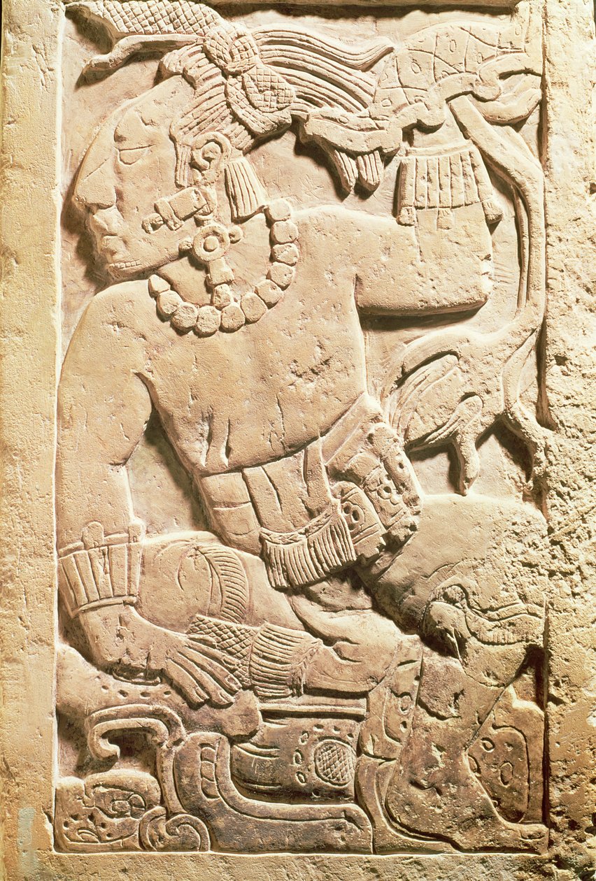 Harcos domborműve alkotó: Mayan