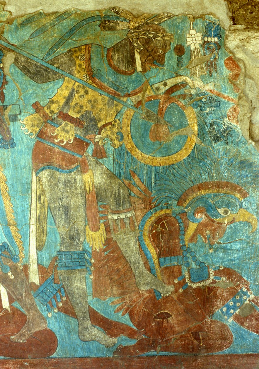 Cacaxtlai csata, késő klasszikus kor (freskó) alkotó: Mayan
