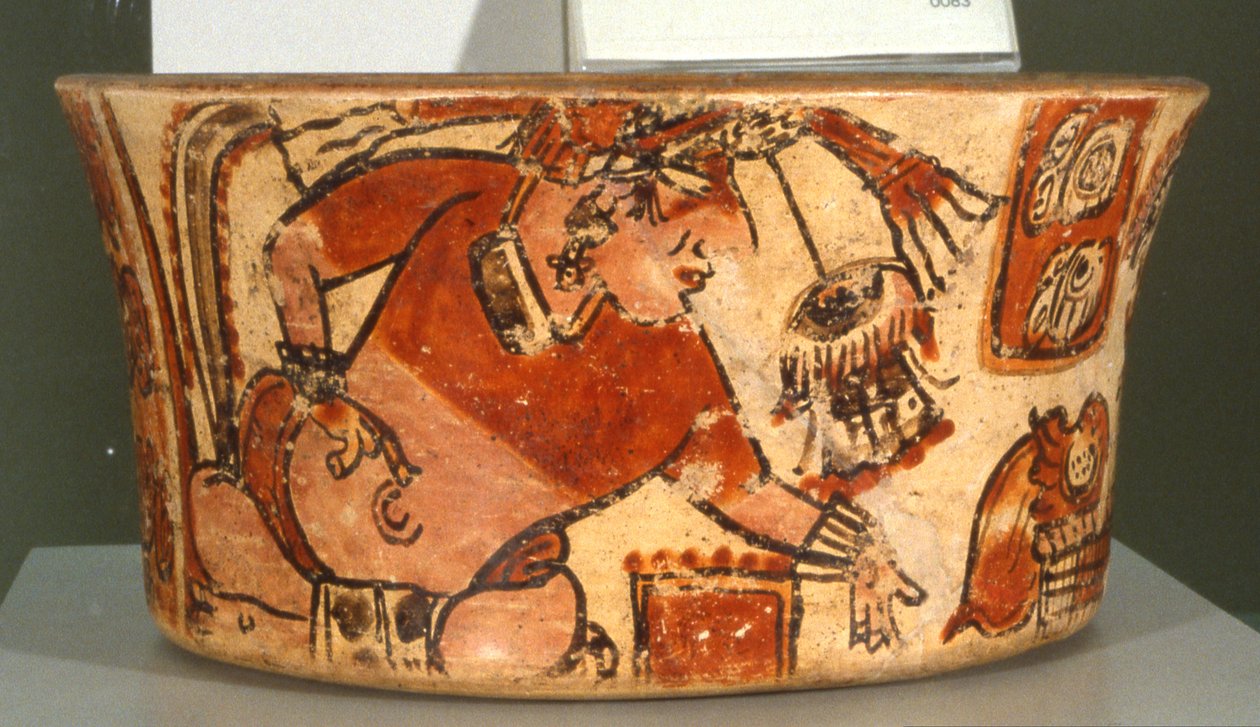 Temetőedény (kerámia) alkotó: Mayan