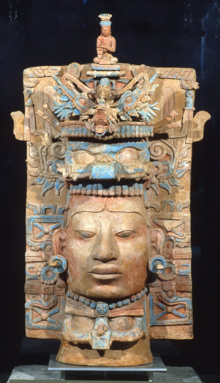 Palenque, füstölő, késői klasszikus korszak i.sz. 600-900 (terrakotta) alkotó: Mayan