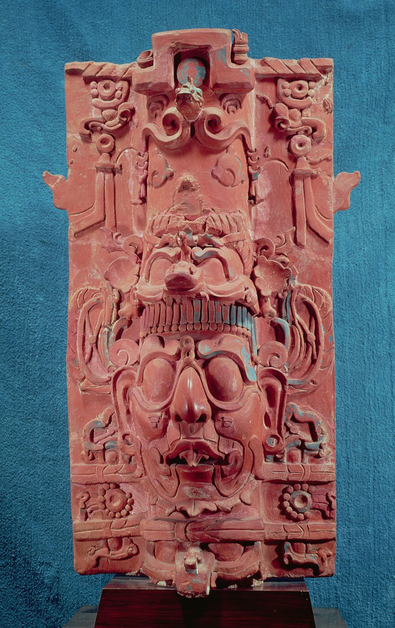 Toniatuh, a Napisten, a Kereszt templomából, Palenque, Maya Classic Period, 5.-10. század (terrakotta) alkotó: Mayan
