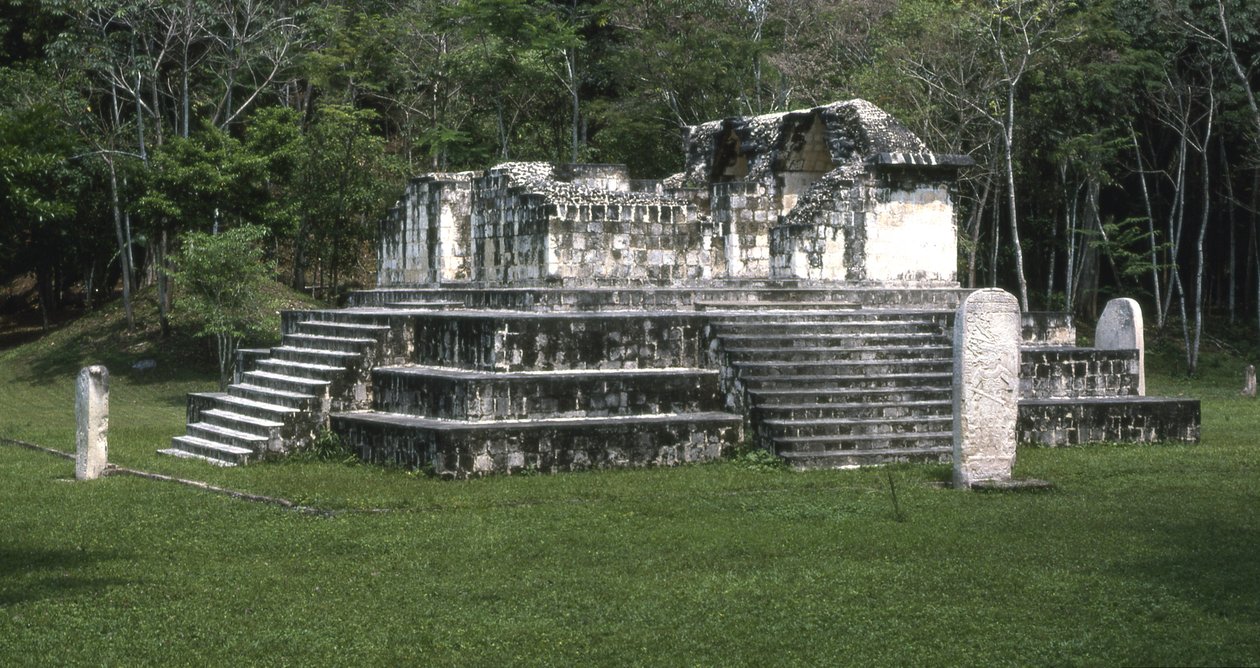 Kilátás a Seibal Temple A3-ra, végső klasszikus korszak, i.sz. 849 alkotó: Mayan
