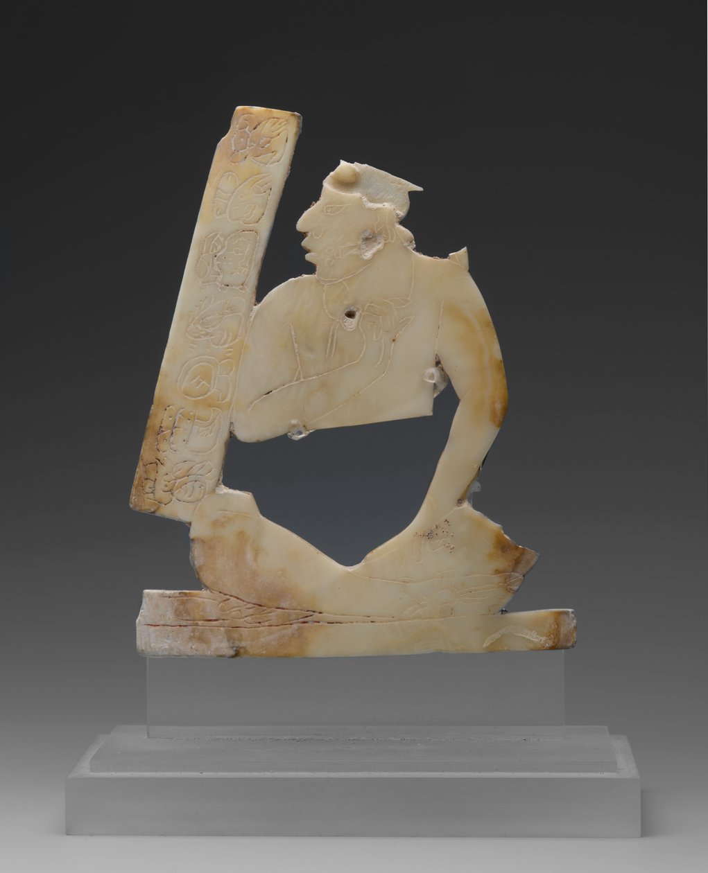 Ülő figura, 550-850 körül (héj) alkotó: Mayan