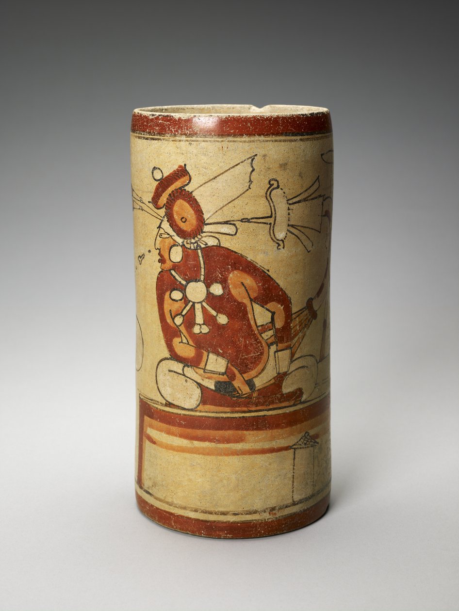 Váza bemutató jelenettel, i.sz. 600-900 (cserépedény csúszdával) alkotó: Mayan