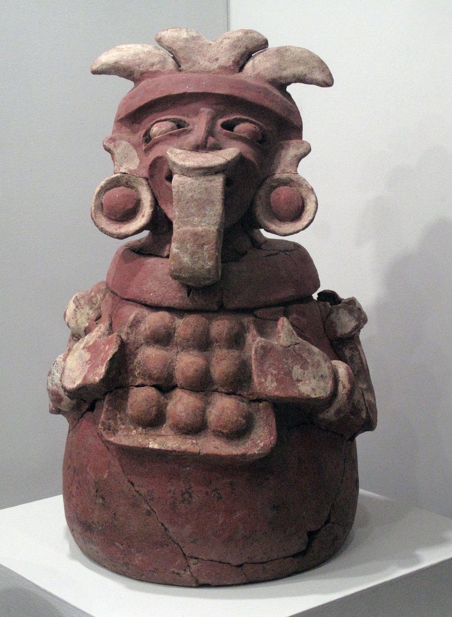 Temetési urna, La Lagunita, kora klasszikus időszak, i.sz. 250-550 (kerámia) alkotó: Mayan Mayan