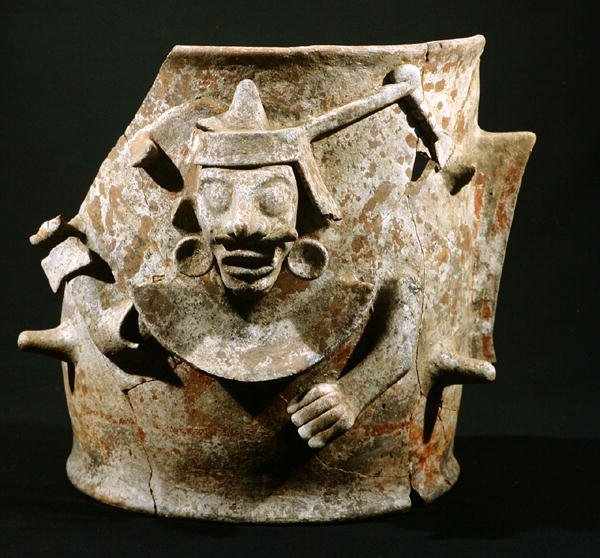 Füstölő, Iximche, Guatemala, posztklasszikus időszak (900-1521) (cserép) alkotó: Mayan Mayan