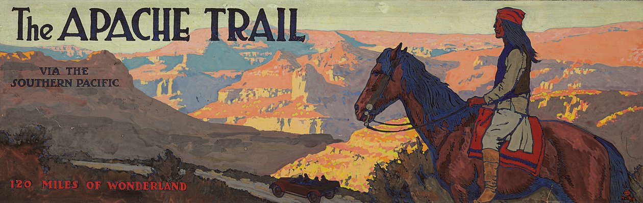 Az apacsok útja a Southern Pacific-en keresztül alkotó: Maynard Dixon