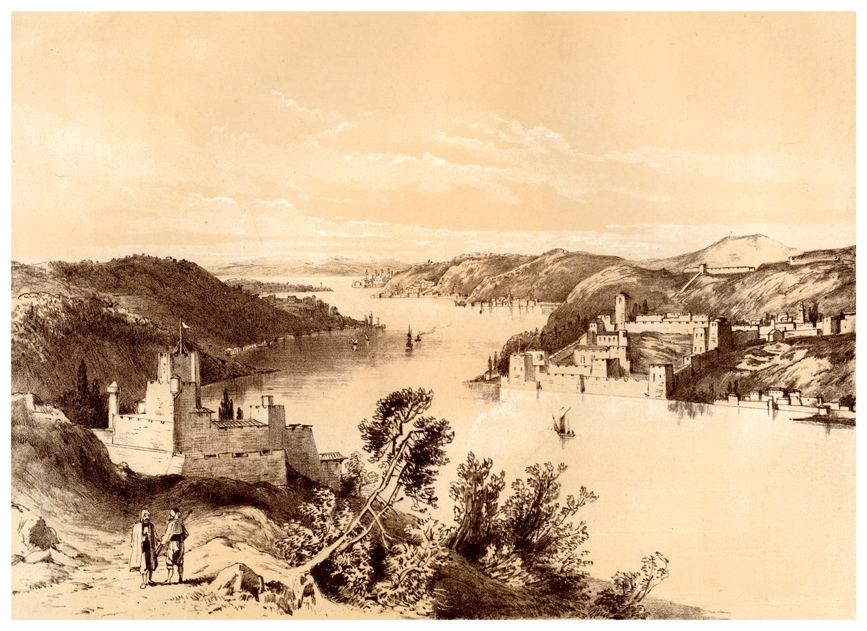 A Dardanellák erődítményei, Törökország, 19. század. alkotó: McFarlane and Erskine