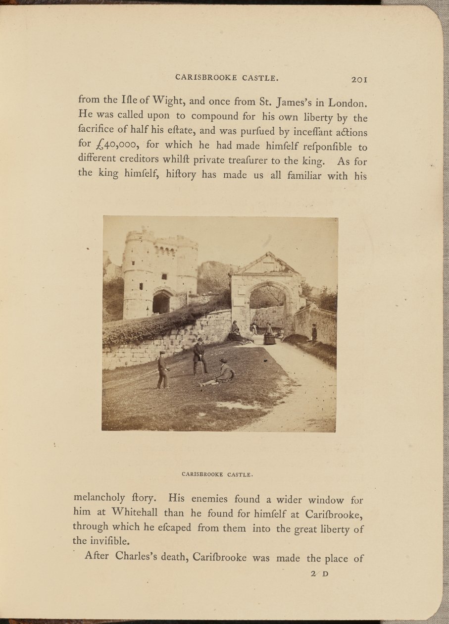 Carisbrooke Castle; általános nézet alkotó: McLean and Melhuish