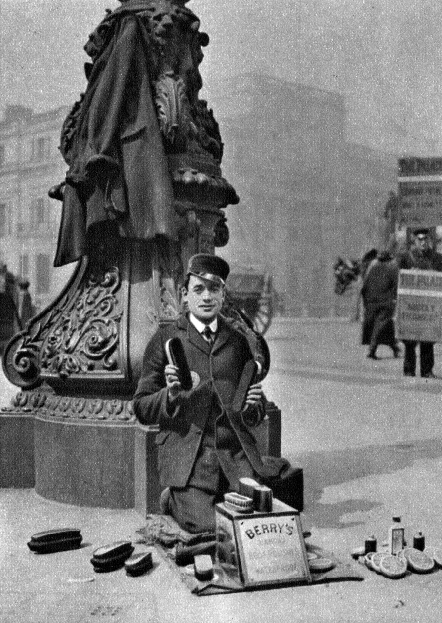 Egy bootblack, London, 1926-1927 alkotó: McLeish