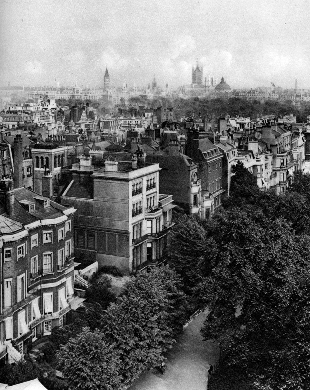 Házak a Queens Walk mentén, Green Park, London, 1926-1927. alkotó: McLeish