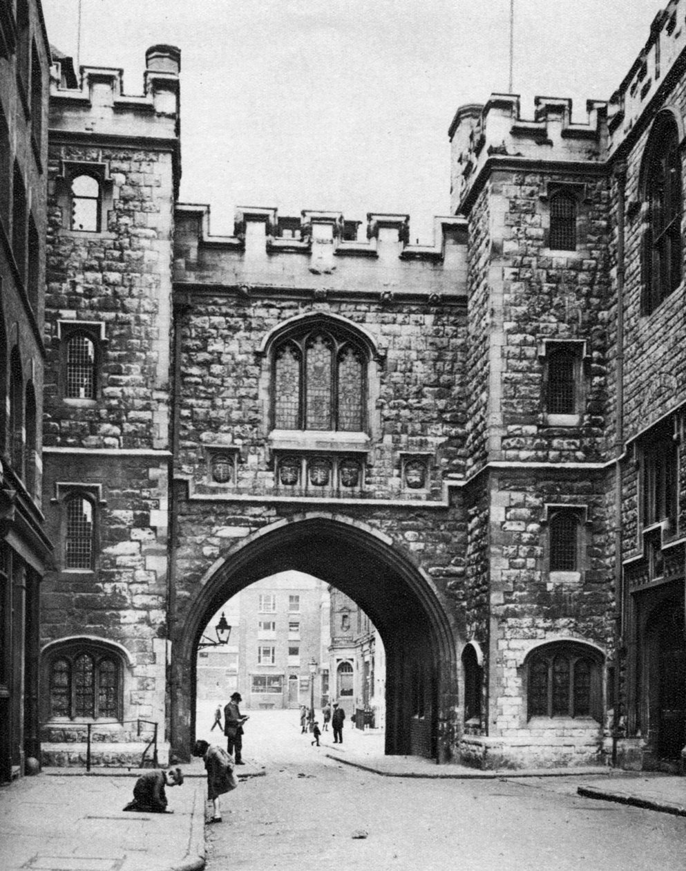 St Johns Gate egy vasárnap, Clerkenwell, London, 1926-1927 alkotó: McLeish