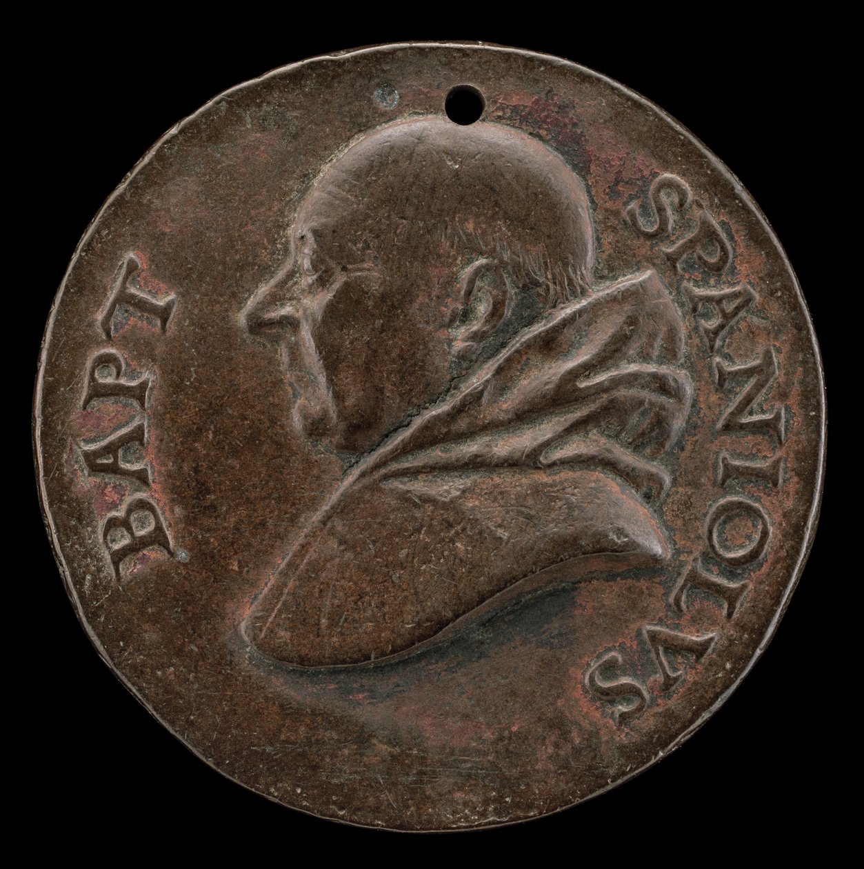 Mantuai Battista Spagnoli, 1447-1516, karmelita költő [előlap], c. 1513. alkotó: Mea