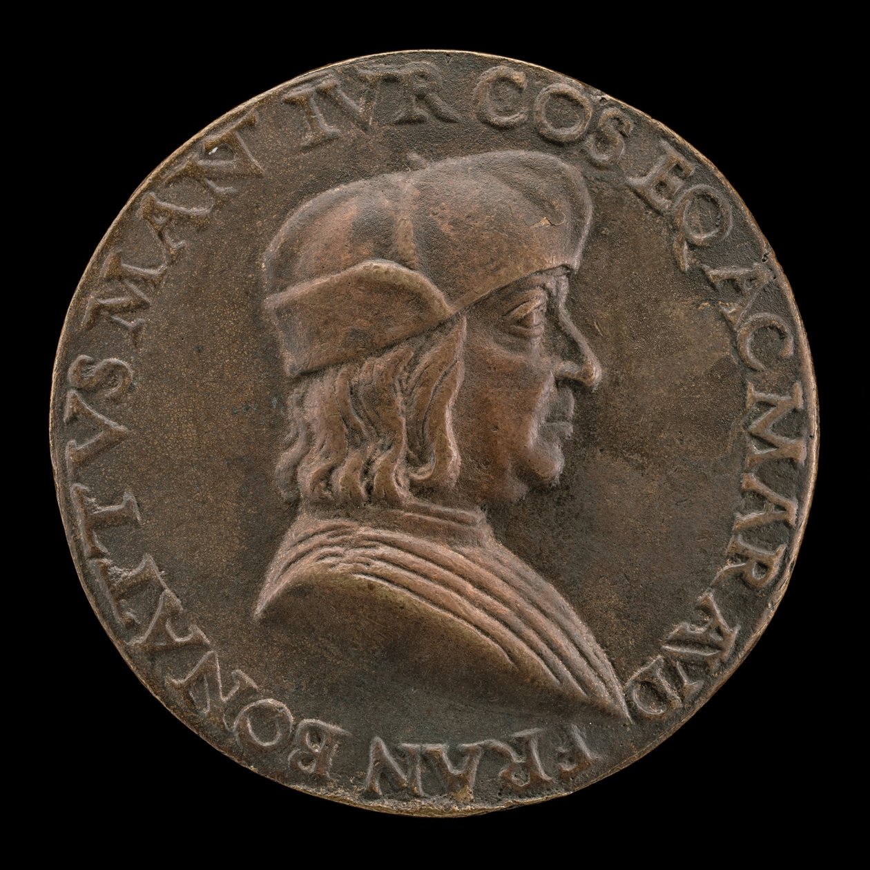 Francesco Bonatti, Mantuan Lawyer [előlap], c. 1510. alkotó: Mea