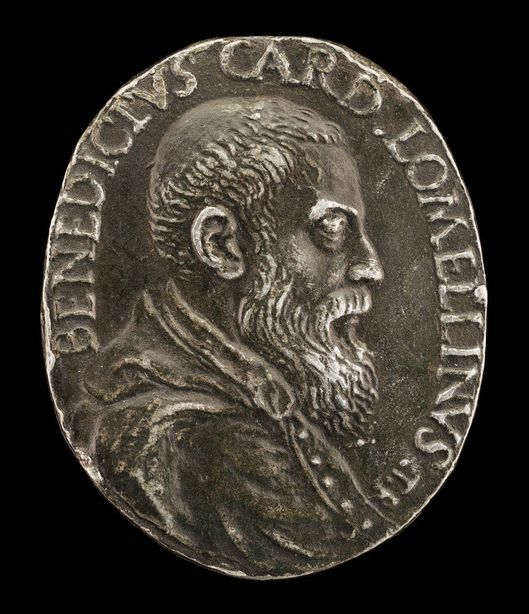 Benedetto Lomellini genovai, 1517-1579, bíboros 1565 [előlap]. alkotó: Medallist T.R.