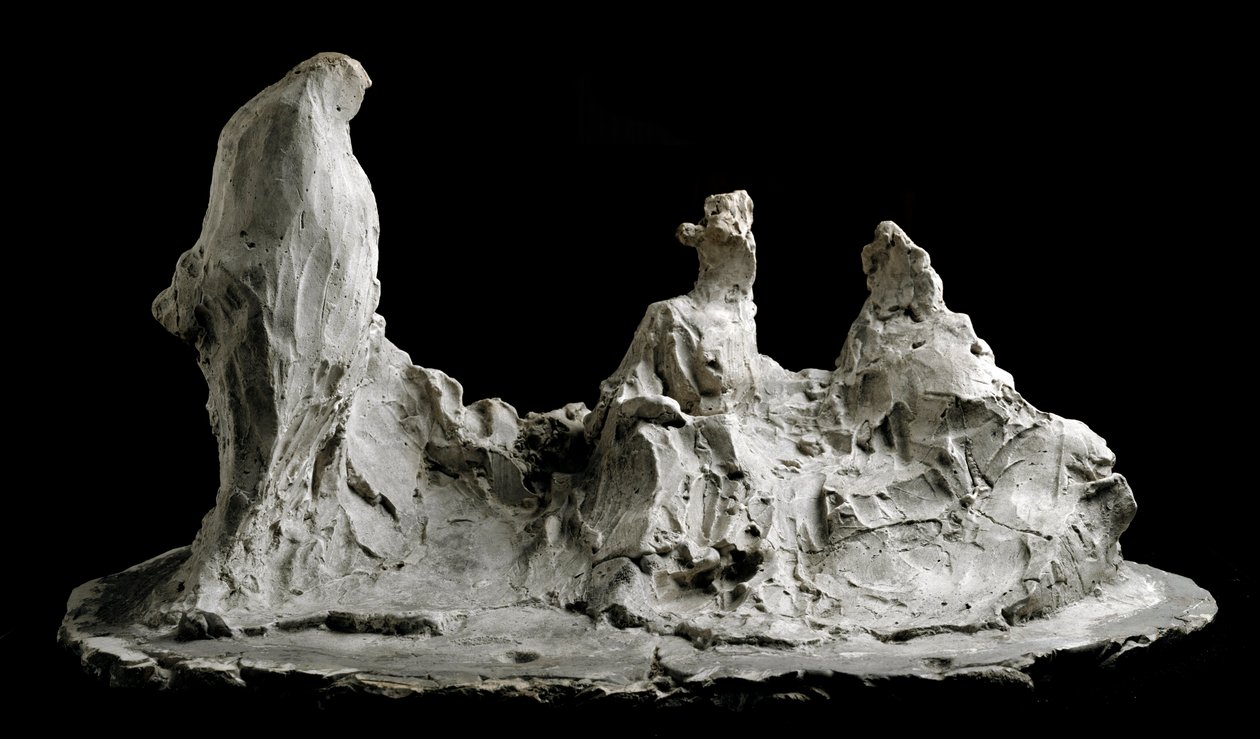 Beszélgetés a kertben, Medardo Rosso (1858-1928) Barzio, Medardo Rosso Múzeum alkotó: Medardo Rosso