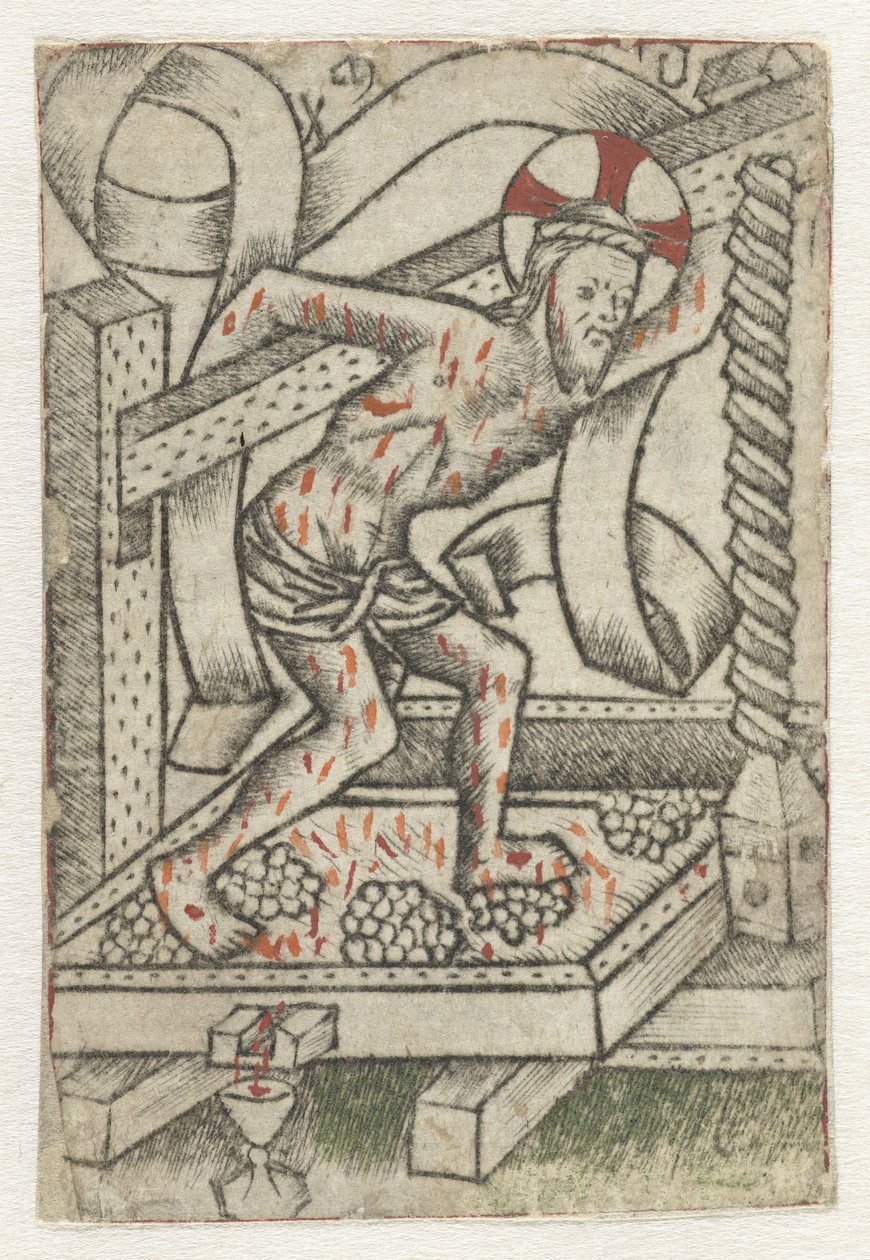 Krisztus a présben alkotó: Meester van het Martyrium der Tienduizend