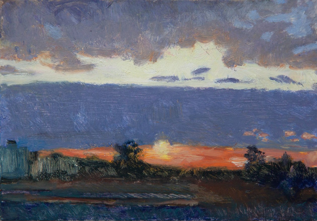 Cím nélkül (Sky Series), 2021 (olaj, vászon) alkotó: Megan Williamson