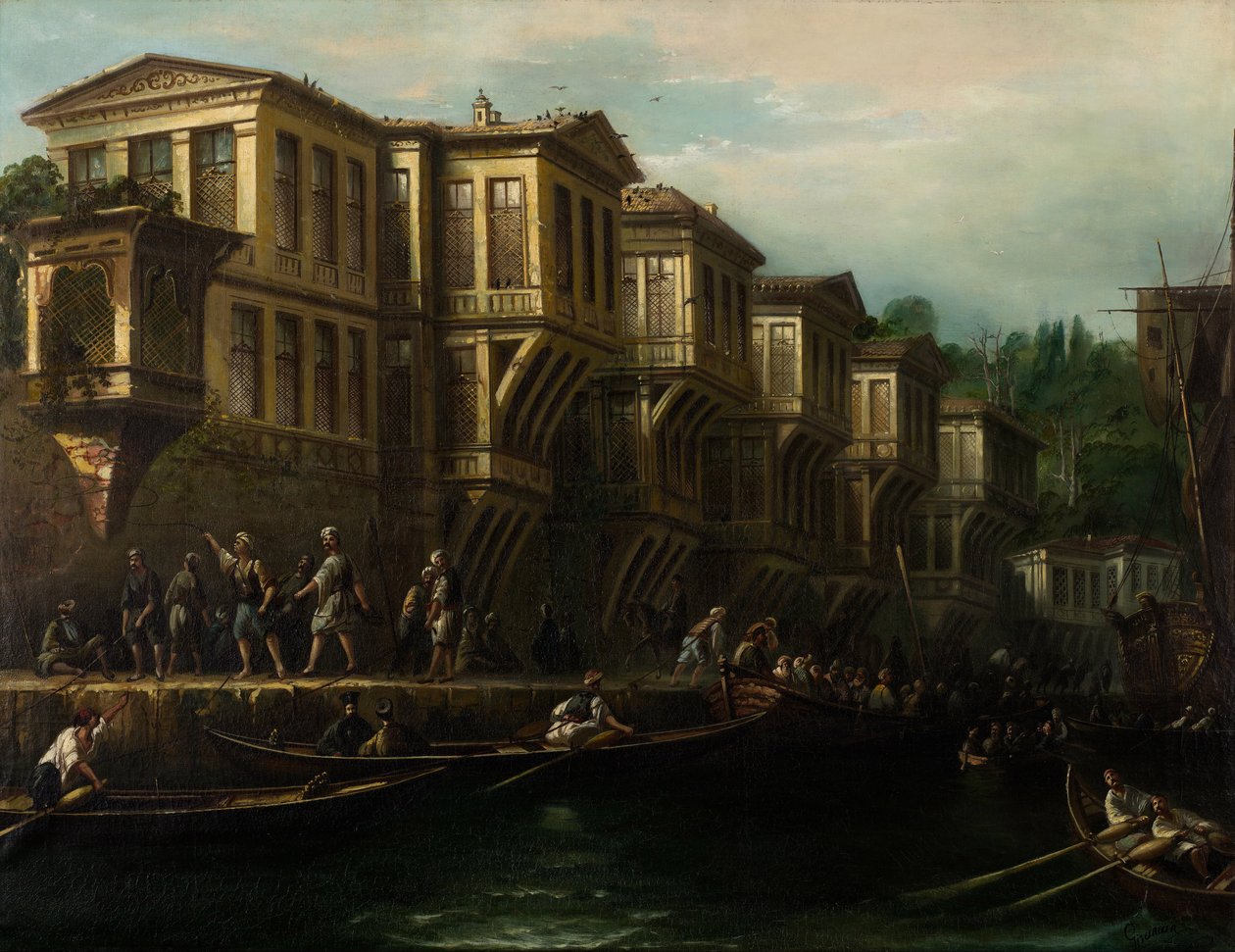 Said Pasha Waterfront Mansion, a 19. század második fele. alkotó: Megerdich Jivanian